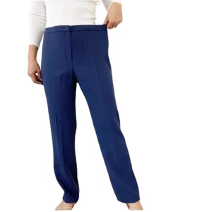 Escada Blue Career Work Women Pants Size EU 40 US 10 Virgin Wool - Picture 1 of 9
