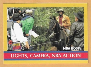 LUCI FOTOCAMERA NBA ACTION INSIDE STUFF #383 NBA HOOPS 1990-91 - Foto 1 di 2