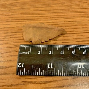 43mm Light Brown Flint/Stone Arrowhead/Spear Point Bow Stone Hunting - Picture 1 of 2
