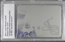 2011 Leaf Ultimate Draft Printing Plate Yellow 1/1 Kendall Hunter Rookie RC 0t3