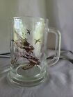 VINTAGE AVON 1982 MUG/STEIN CLEAR GLASS WITH FLYING GEESE 7 1/4"NO BOX