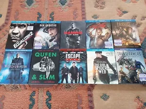 10 x Blu-ray Bundle Lot Fantasy History Gladiator Hobbit 300 Transformers Rambo - Picture 1 of 4