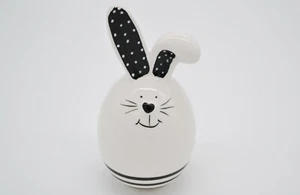 Hase aus Keramik Weiß, Figur, Dekoration, Osterdeko, Ostern - Bild 1 von 5