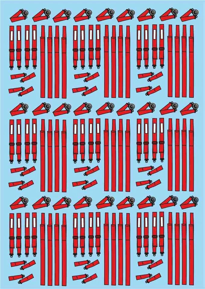 DECALS 1/24 REF HSR HARNAIS DE SECURITE - Immagine 1 di 1