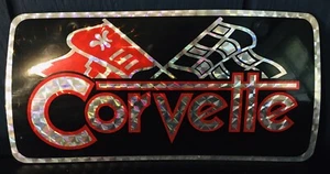 RETRO 70’s-80’s  VINTAGE CORVETTE NOVELTY DECORATIVE LICENSE PLATE - Picture 1 of 6