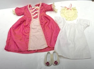 18" American Girl Doll Elizabeth Meet Dress, Shift, Shoes, Bib - FREE SHIPPING - Picture 1 of 6