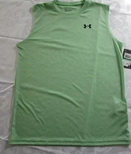NEW Under Armour Boys UA Velocity Muscle Tank Top Tee Shirt Youth XL, LOOSE FIT - Picture 1 of 3