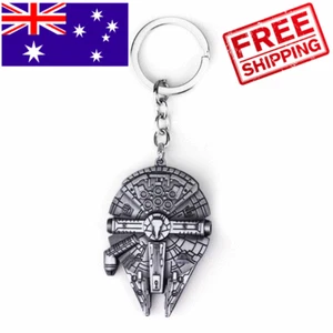 New Star Wars Millennium Falcon Han Solo Space Ship Keyring Keychain Fast Post - Picture 1 of 6