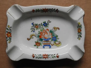 CENICERO DE PORCELANA FLORAL MORIYAMA MORIMACHI - Imagen 1 de 2