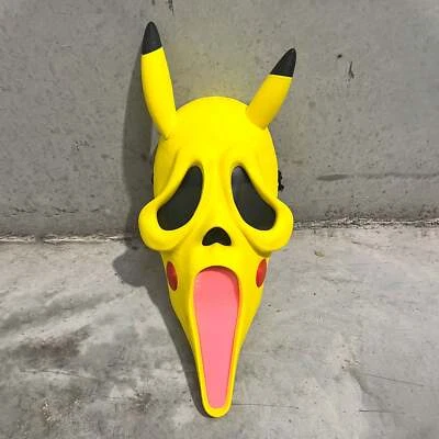 Scream Gespenstergesicht / Pikachu Maske Horrorfilm Lustig Cosplay Comic - Bild 1 von 2