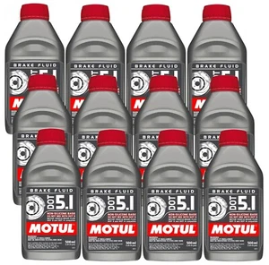 MOTUL DOT 5.1 4 3 AM Long Life Fully Synthetic Brake Fluid 12 x 0.5L 6 Liters - Picture 1 of 5