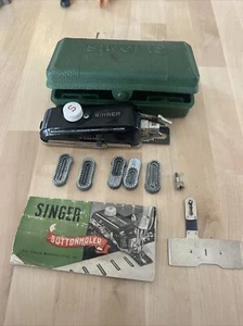 Vintage Singer Buttonholer W654321N Kit with Manual, Case, And Parts etc - Picture 1 of 12