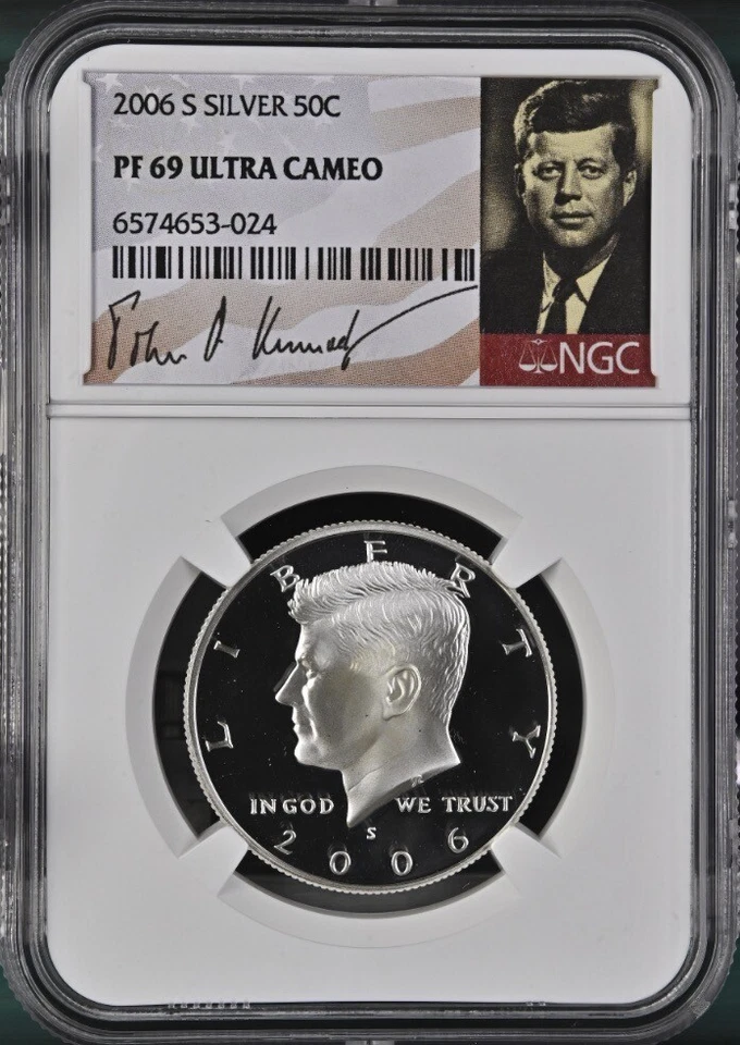 2006 S Silver 50C Kennedy 50C NGC PF 69 Ultra Cameo - Image 1 of 2