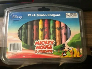 NOS Walt Disney 12 Crayons - New & Sealed - Mickey Mouse & Friends - Picture 1 of 2