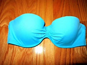 ❤️32 34 36 ❤️COSTUME DA BAGNO VICTORIA'S SECRET REGGISENO FASCIA CORDINO SENZA SPALLINE Top Push up - Foto 1 di 3