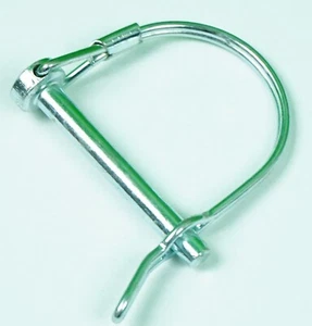 1/4" COUPLER SAFETY PIN SNAP LOCK TRAILER TOWING HITCH CLIP - Picture 1 of 4