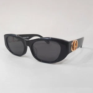 DIOR 30Montaigne S9U Black Frame Oval Sunglasses - Photo 1/4