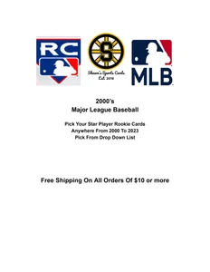2000's Pick Your Major League Baseball Star Rookie Cards 2000 To 2024 - Picture 1 of 172