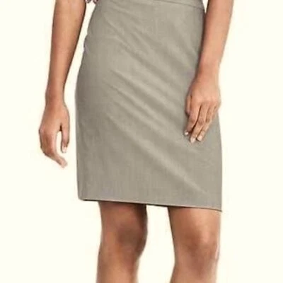 Saia lápis cinza mistura de lã tamanho 8 CALVIN KLEIN COLLECTION - Imagem 1 de 4