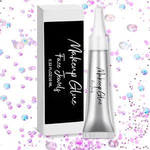 Pegamento de maquillaje facial goma espíritu adhesivo pegamento cosmético pedrería pegamento facial para cuerpo - Imagen 1 de 7