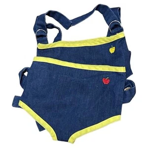 Vintage Backpack Carrier for Cabbage Patch Kids Denim Blue 1980's - Picture 1 of 3