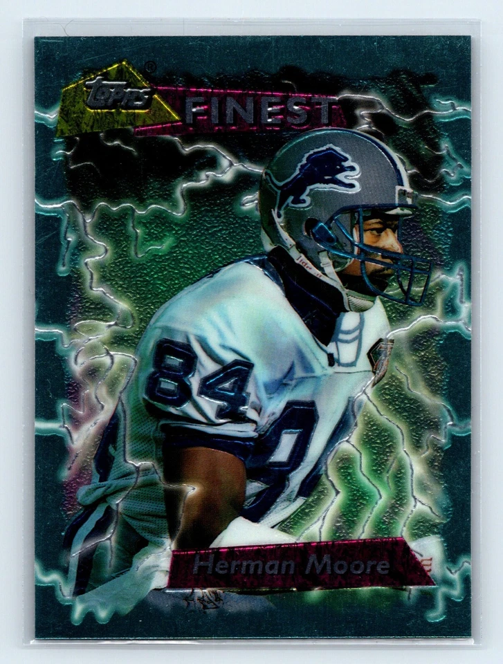 1995 Topps Finest Herman Moore #268 Detroit Lions - Image 1 of 2