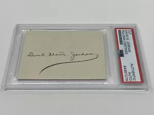 David Starr Jordan President of Stanford University Signed Autograph Cut PSA DNA - Picture 1 of 1
