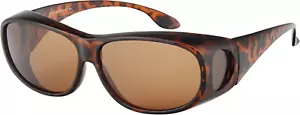 Fit over Sunglasses Polarized Lens Case Included Wear over Prescription Eyeglass - Picture 1 of 12