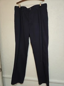Wrangler Riata Men's Pleated Front Casual Dress Pants Navy Blue Size 40X34 - Picture 1 of 9