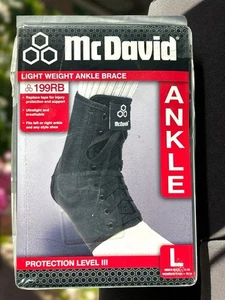 199RB McDavid LIGHT WEIGHT ANKLE BRACE PROTECTION LEVEL III L/G Unisex Sizes - Picture 1 of 2