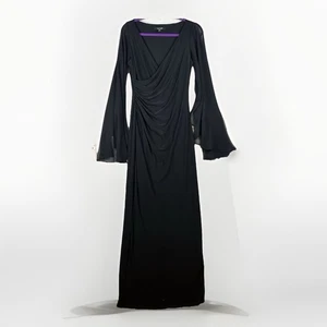 Vestido de Noche Ralph Lauren LRL Talla 8 Negro Vestido Bruja Fluido Gótico Elegante - Imagen 1 de 9
