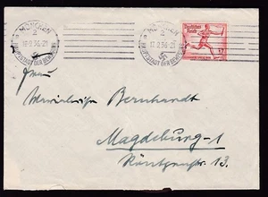 FUNDA POSTAL JUEGOS OLÍMPICOS ALEMANES 1936 - Imagen 1 de 2
