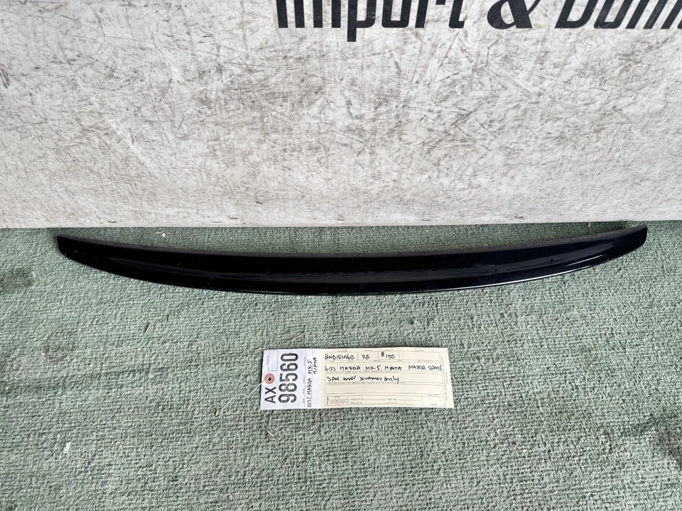 Mazda MX5 MX-5 MIATA 2016 2017 2023 velocidad alerón trasero alerón de maletero OEM AX98560 Foto 1 de 4