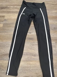 Pantalones Under Armour Yoga Jogger Logo Negro/Blanco Rayas Talla Completa M - Imagen 1 de 6