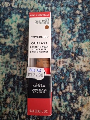 NEW Covergirl Outlast Extreme Wear 24HR Concealer (9ml/0.30oz) 872 Warm Tawny - Image 1 of 4