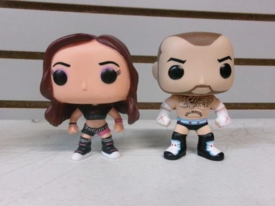 FUNKO POP WWE - AJ LEE AND CM PUNK - AUTHENTIC LOOSE CLEAN! #25 - Image 1 of 4