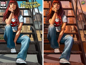 Amazing Spider-Man #1 Ivan Talavera Exclusive Trade/Virgin Variant Set Ltd 1000 - Foto 1 di 3