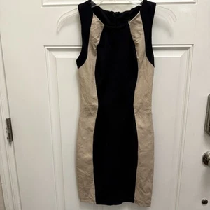 David Lerner illusion supple lamb skin bodycon mini dress sz XS fashion deals - Picture 1 of 10