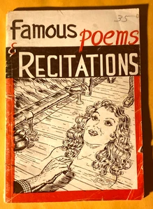 1945 FAMOUS POEMS RECITATIONS BY PADELL BOOK CO. PB BOOK - Bild 1 von 2