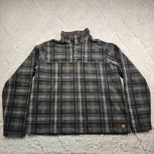 Sudadera John Wayne Para Hombres Cuarto Botón Cuadros Cuello Simulado Occidental Y2K Talla 2XL - Imagen 1 de 11