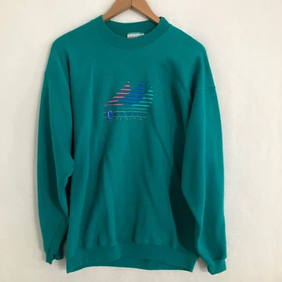 Vtg Carmel By The Sea USA Made Sweatshirt L Embroidered Destination Pullover 90s - Image 1 of 4