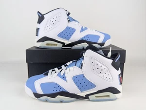 Jordan 6 UNC University Blue White 384665-410 GS Size 7Y / Women Size 8.5 NIB - Picture 1 of 9