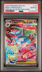 2025 POKEMON MEGA EVOLUTION SPECIAL ILLUSTRATION RARE MEGA VENUSAUR EX PSA 10 - Picture 1 of 3