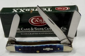 CASE XX 2008 BLUE BONE BOWTIE MEDIUM STOCKMAN KNIFE 6318 IN BOX B42 - Picture 1 of 9