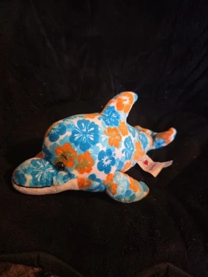 Ganz Webkinz Aloha Dolphin Plush - HM767 - No Code Rare HTF EXCELLENT CONDITION  - Image 1 of 4