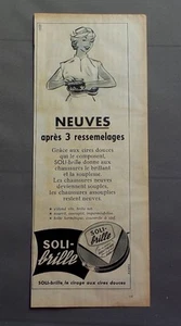 PUB PUBLICITE ANCIENNE ADVERT CLIPPING 060617 / CIRE DOUCE SOLI-BRILLE CHAUSSURE - Imagen 1 de 1