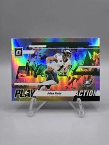Jalen Hurts 2023 Donruss Optic Play Action HOLO PRIZM #3 Philadelphia Eagles - Imagen 1 de 2