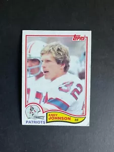 Andy Johnson 1982 Topps Football Card #155 - New England Patriots - Picture 1 of 2