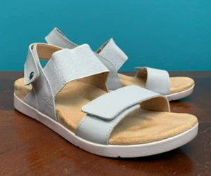 Spenco Women's Sanabel Orthothic Comfort Sandals - Size 7.5, Gray White Beige - Picture 1 of 10