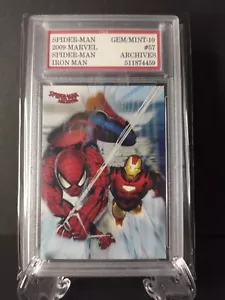 2009 Marvel Spiderman Ironman #57 Archives Gem Sports 10 GEM MINT - Picture 1 of 2